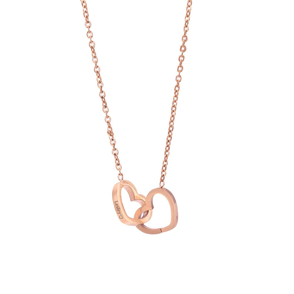 Caixa com Rosa  & Colar Personalizado + Anel do Abraço 💕