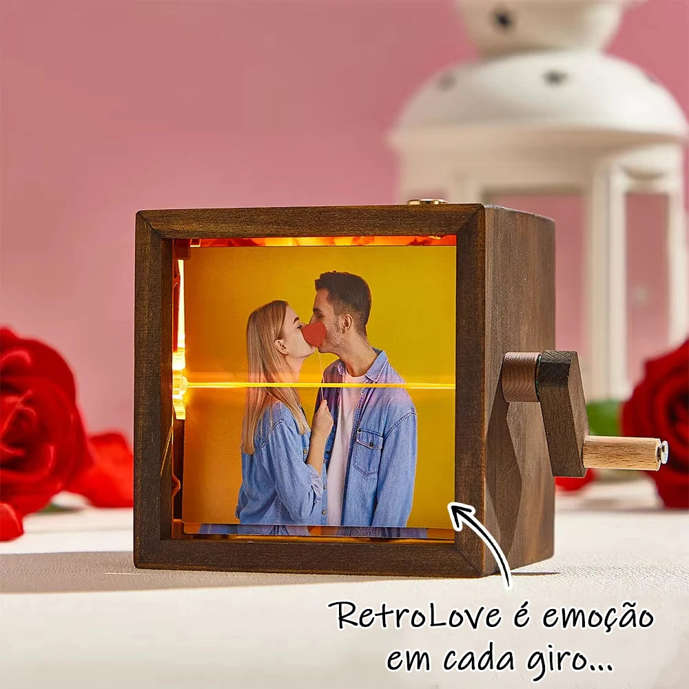 BOXLOVE - Caixa de Fotos Personalizadas - (OFERTA POR TEMPO DE LIMITADO COMPRE 1 E GANHE UM COLAR)