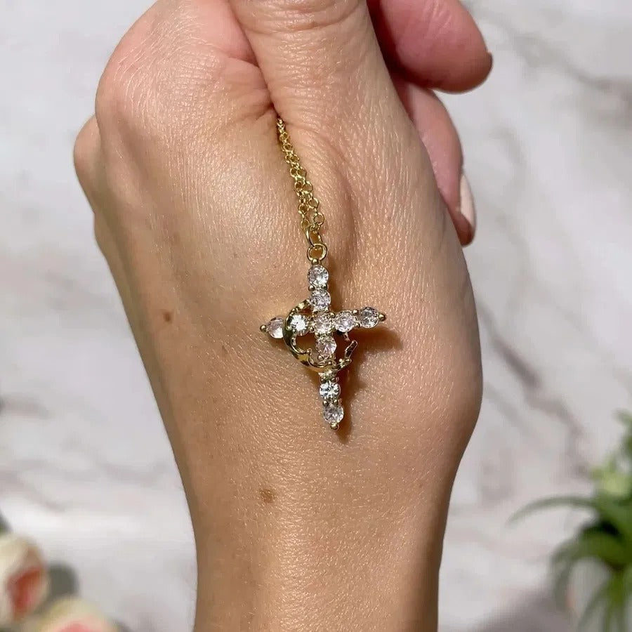 CRUZ DE CRISTAL - (COMPRE 1 E LEVE 2 OFERTA POR TEMPO LIMITADO)